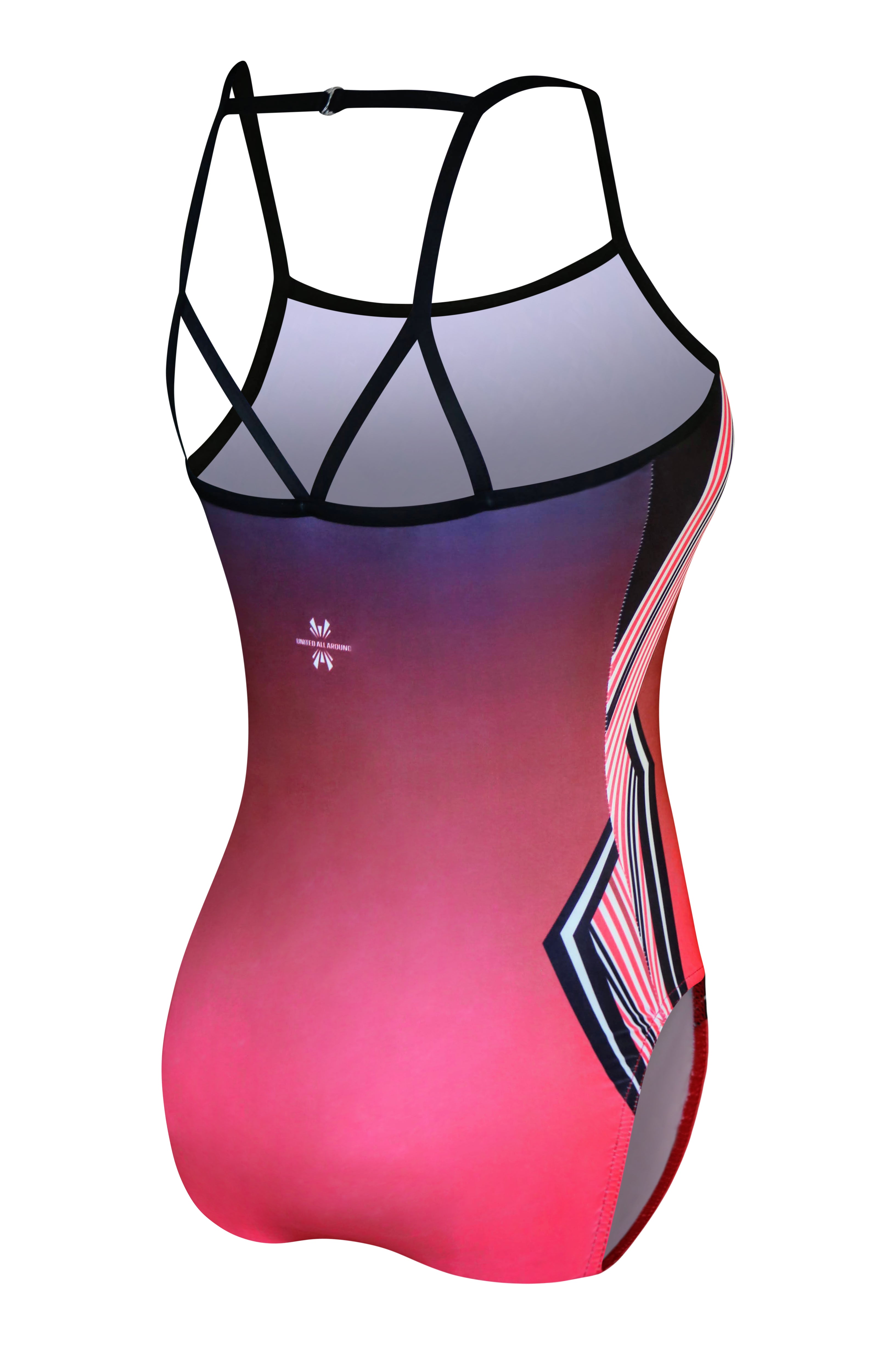 Open Back Geometric Girls Gymnastics Leotard #548